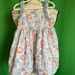 Floral Baby Dress with Ruffled Straps